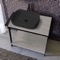 Modern Console Vanity with Grey Oak Shelf, 35